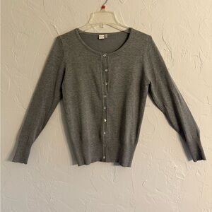 VILA Charcoal Button-Up Cardigan